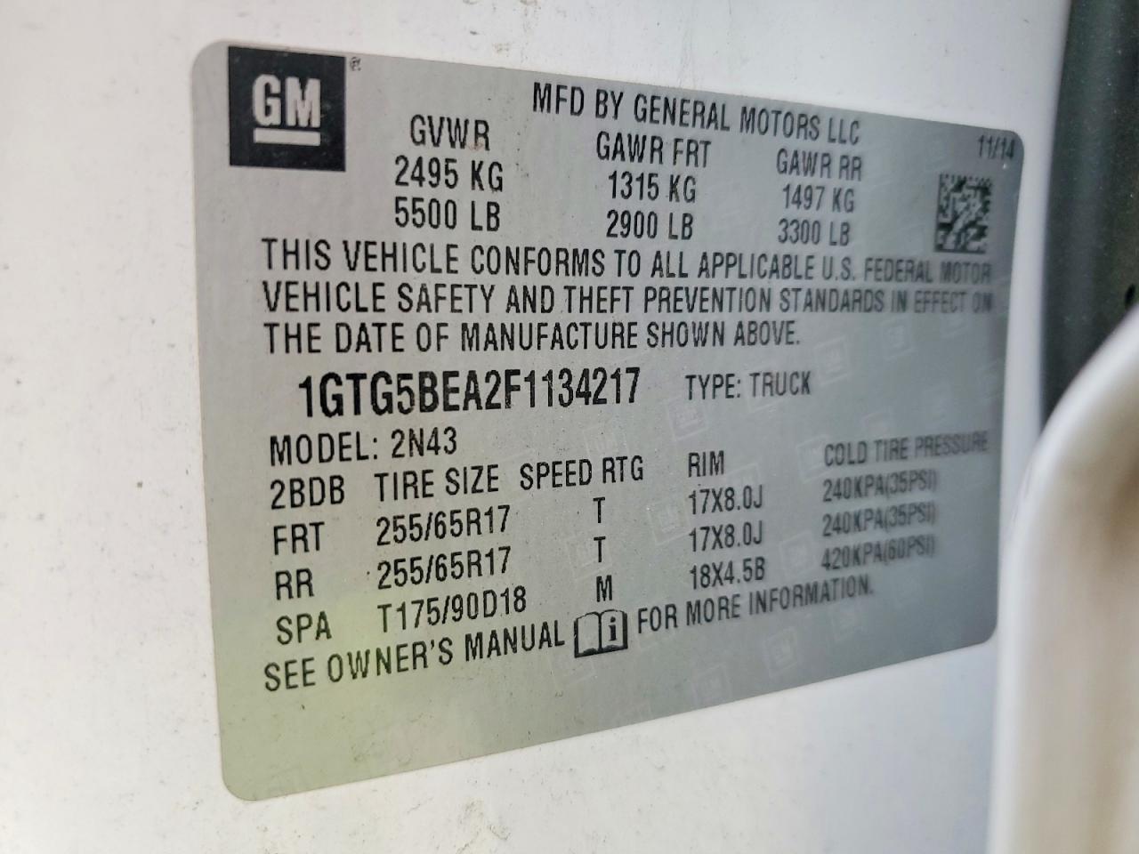 2015 GMC Canyon SLE
