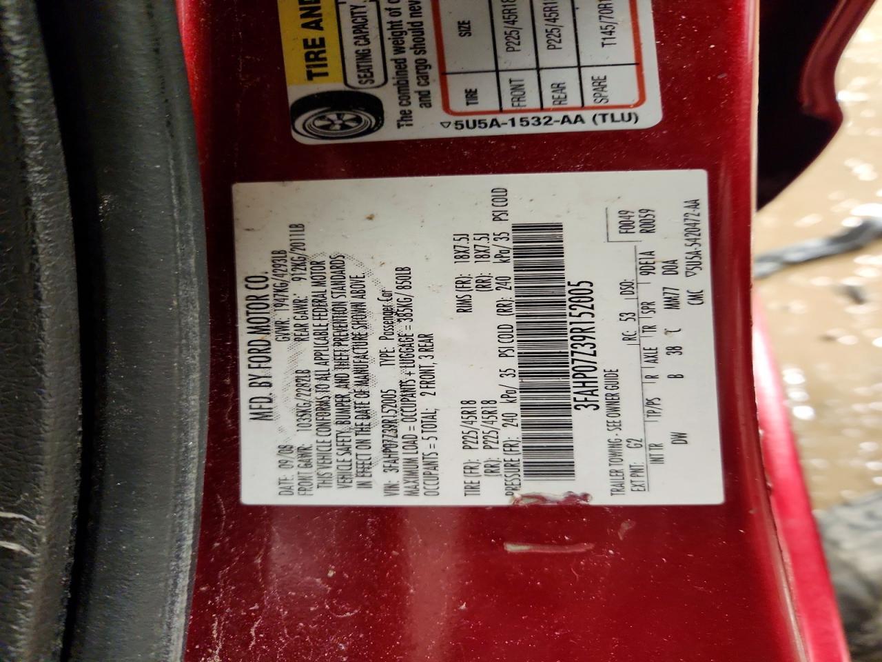 2009 Ford Fusion se
