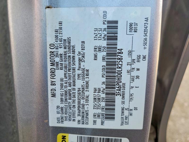 2020 Ford Fusion se