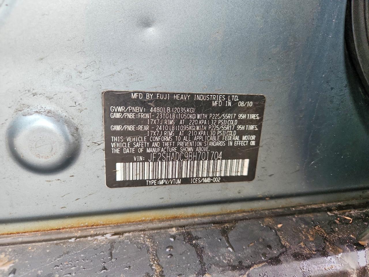 2011 Subaru Forester 2.5x Premium