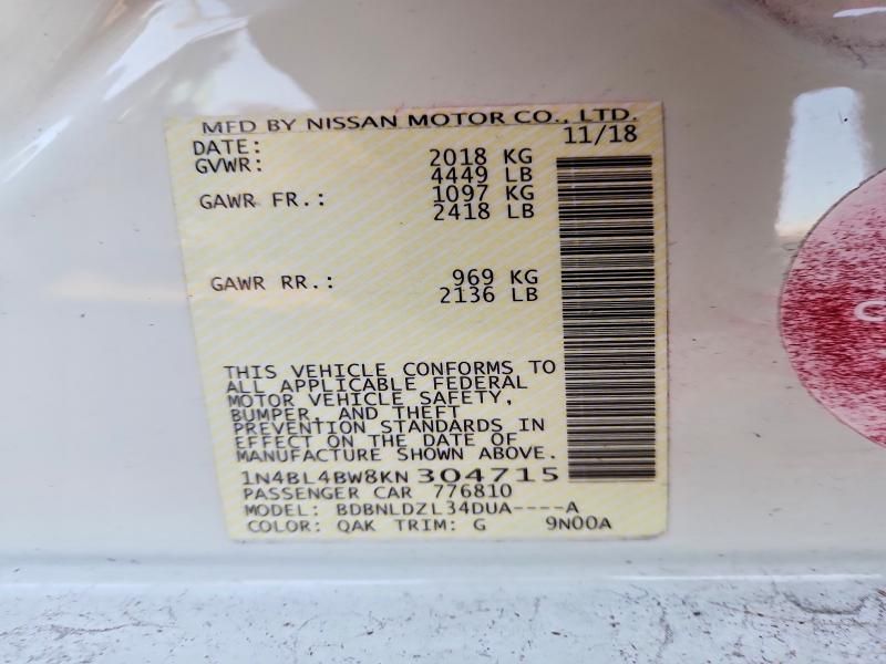 2019 Nissan Altima s