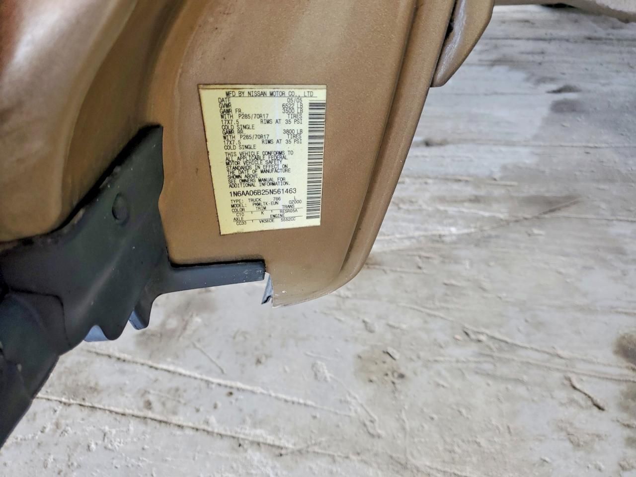 2005 Nissan Titan xe