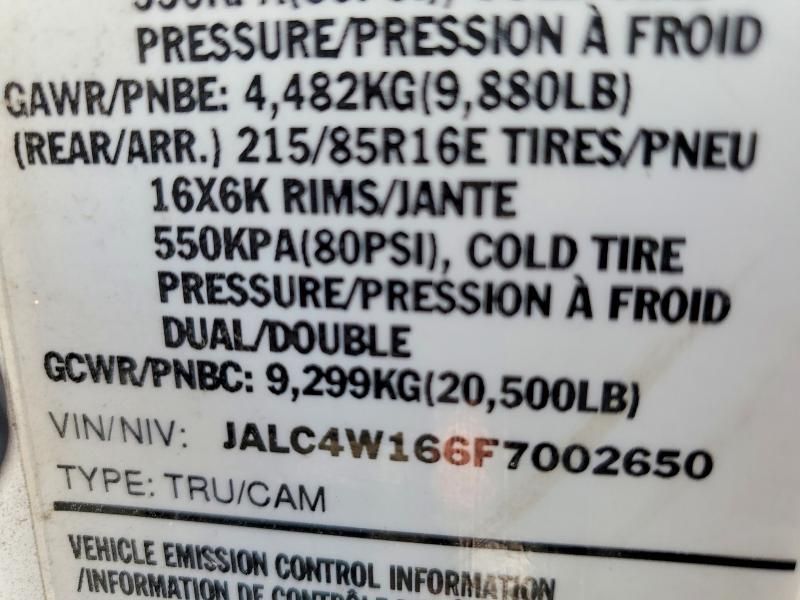 2015 Isuzu Npr hd box Truck