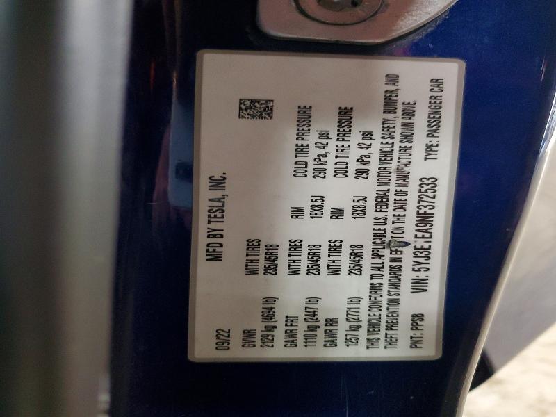 2022 Tesla Model 3