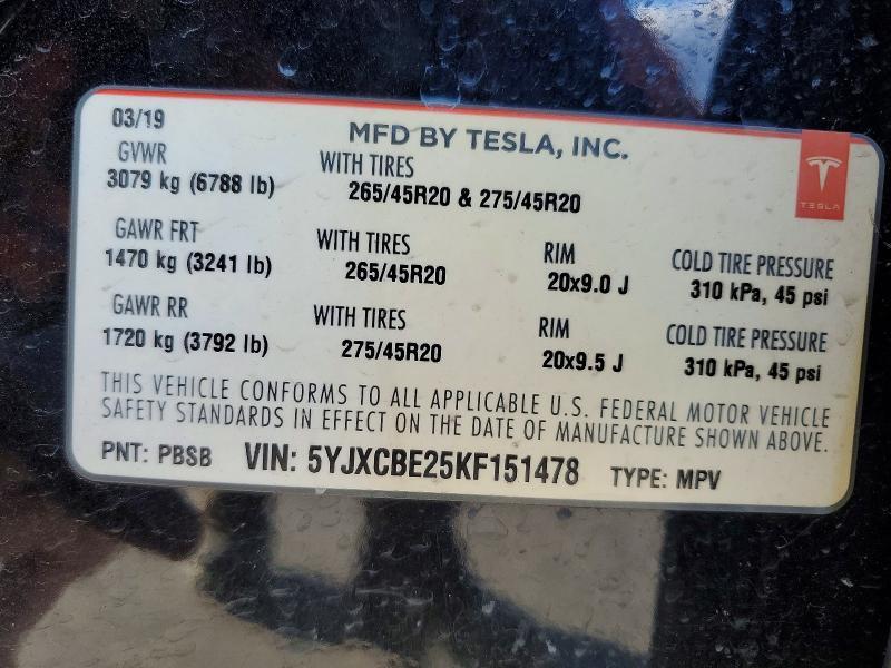2019 Tesla Model x