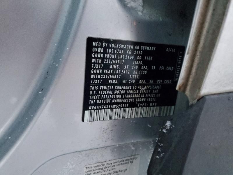 2010 Volkswagen Tiguan s