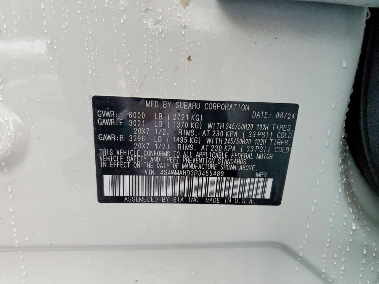 2024 Subaru Ascent Onyx Edition