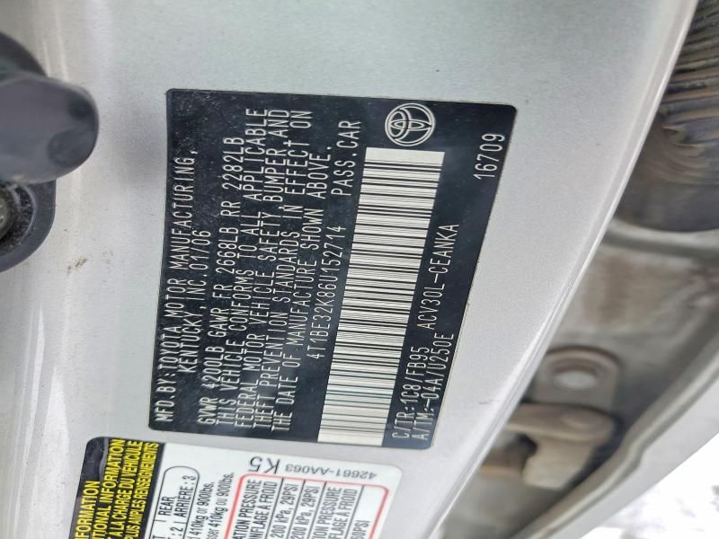 2006 Toyota Camry le