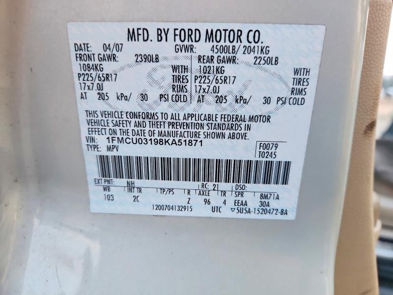 2008 Ford Escape xlt