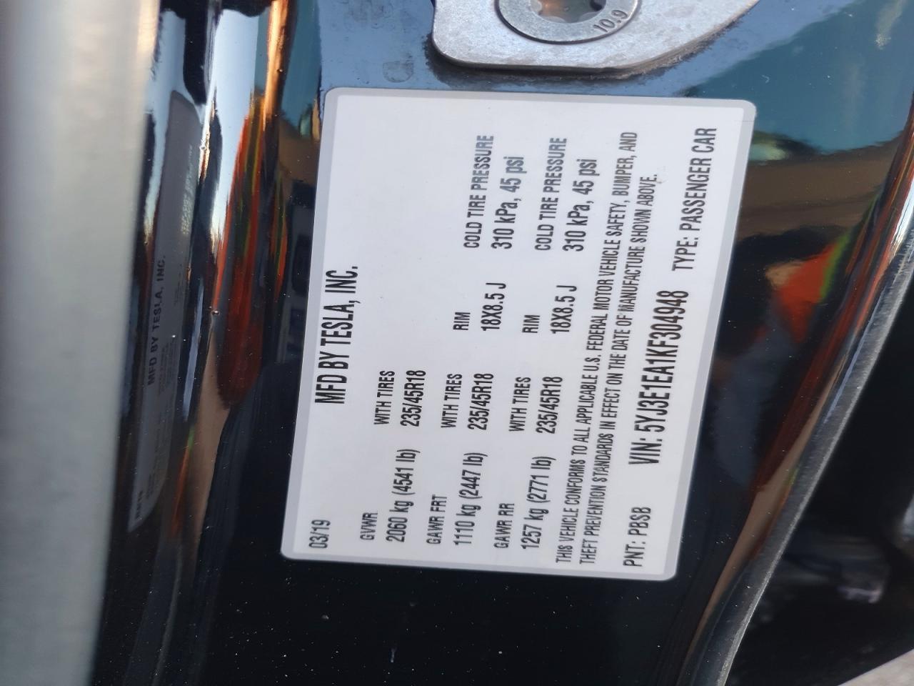 2019 Tesla Model 3