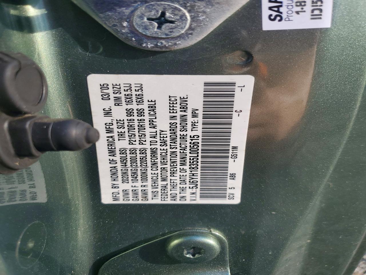 2005 Honda Element lx