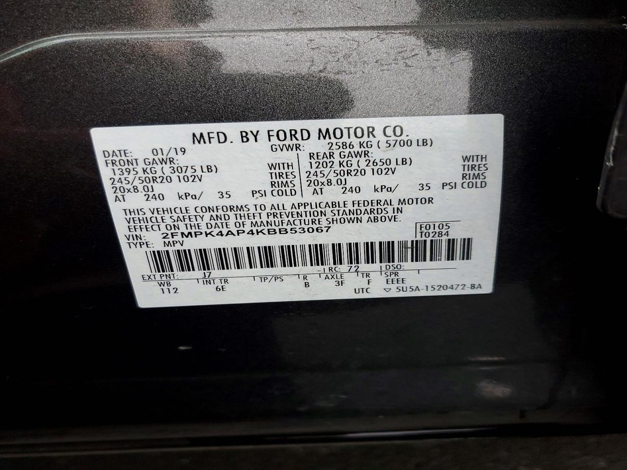 2019 Ford Edge st