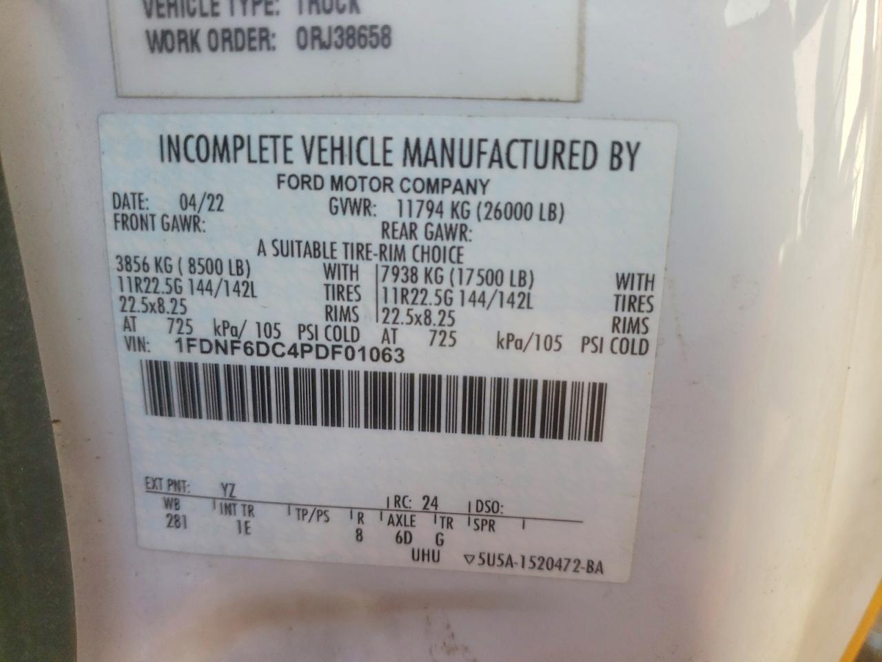 2023 Ford F650 Truck 6.7l Diesel