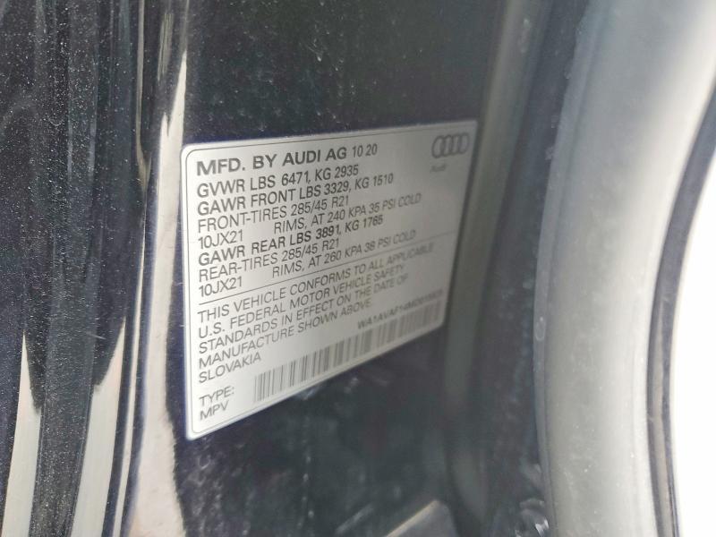 2021 Audi Q8 Premium