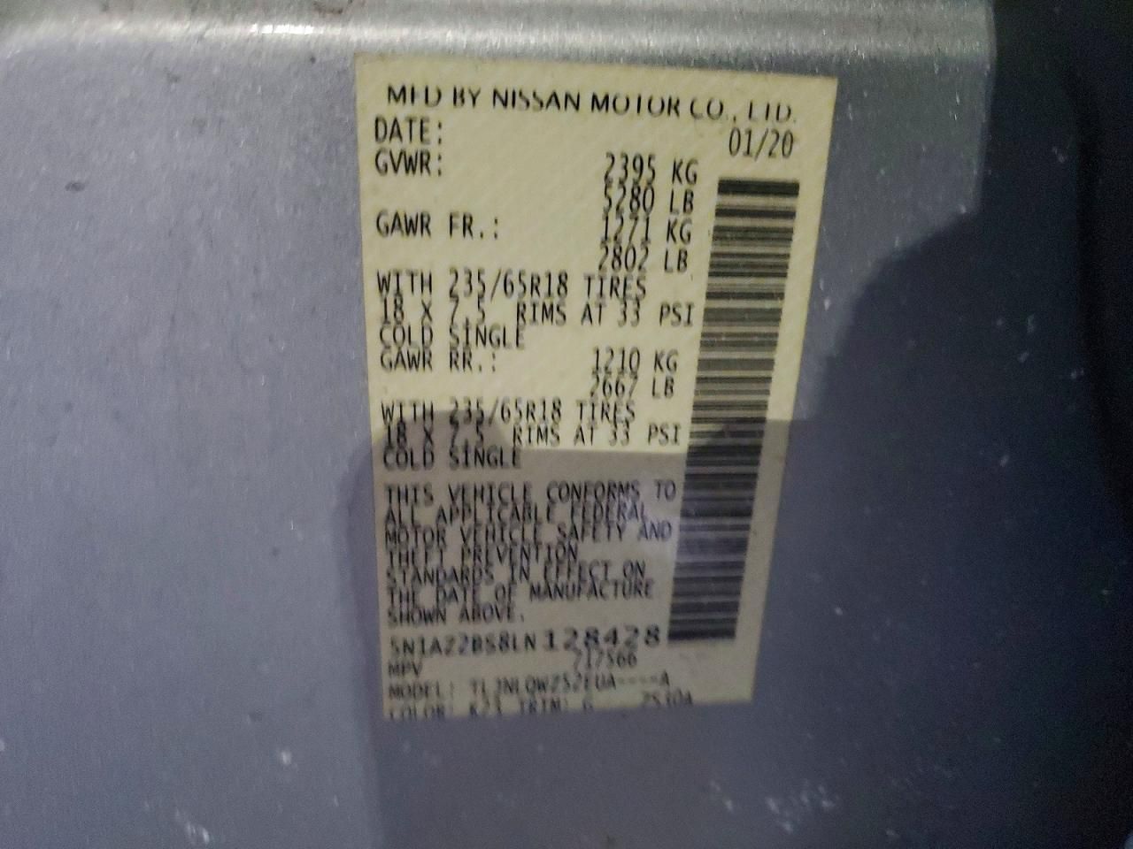 2020 Nissan Murano sv