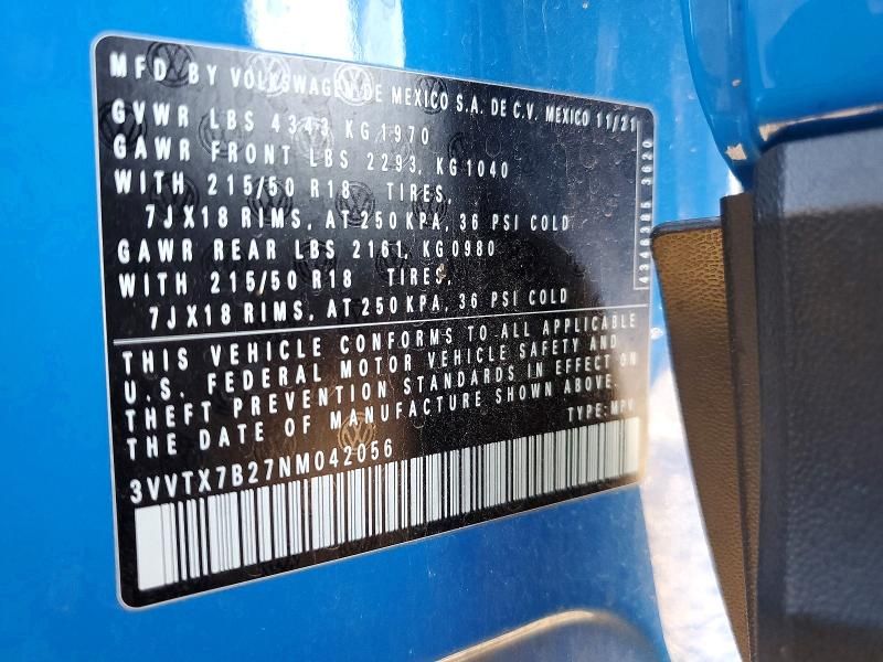 2022 Volkswagen Taos se