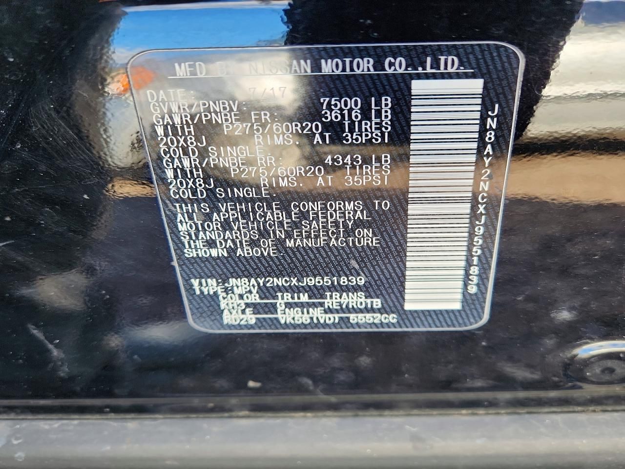 2018 Nissan Armada sv