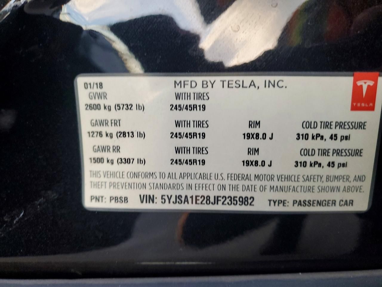 2018 Tesla Model s