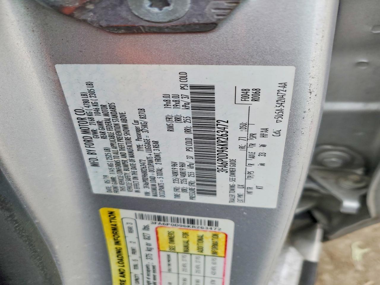 2019 Ford Fusion Titanium