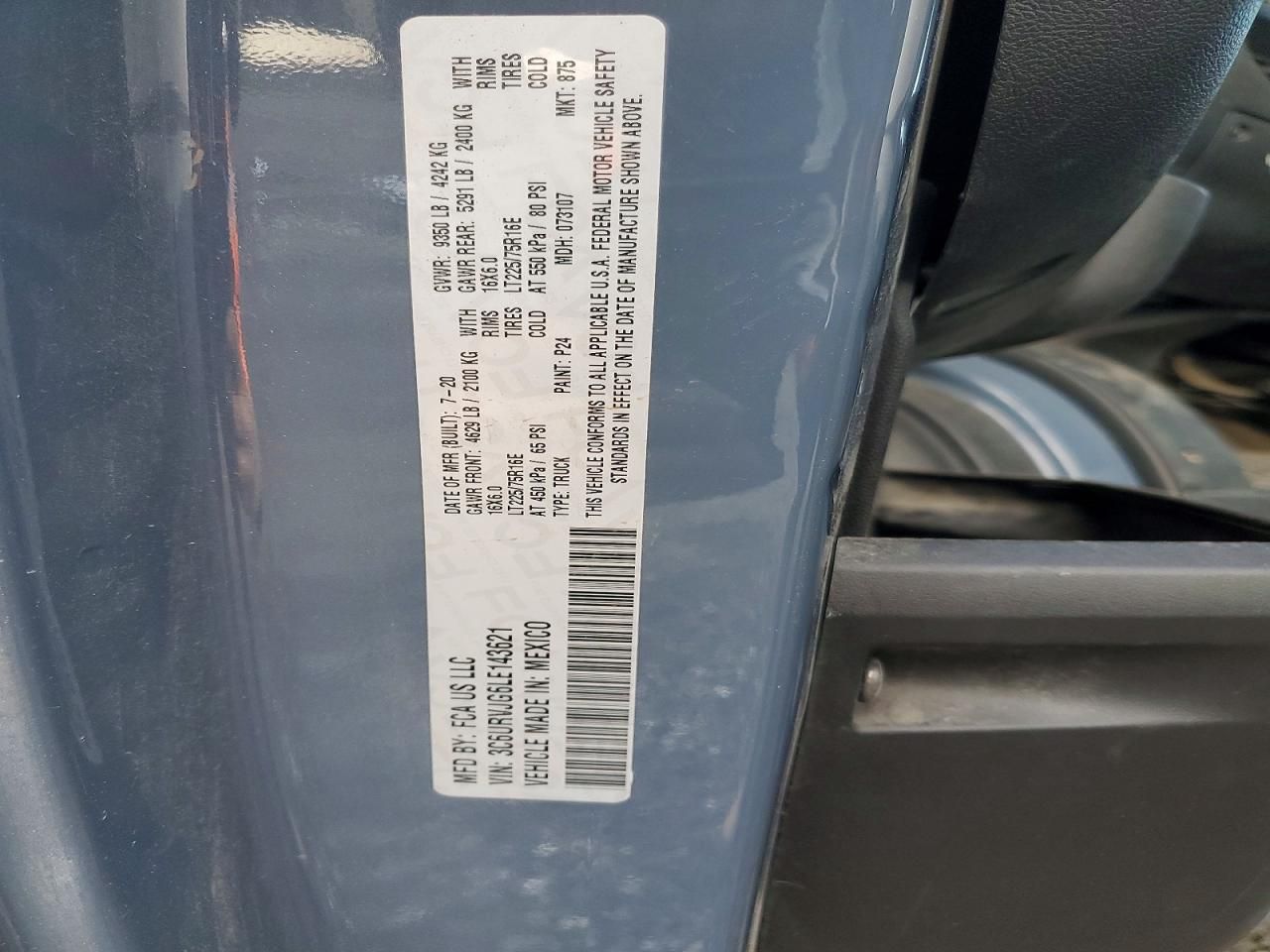 2020 Dodge RAM Promaster 3500 3500 High
