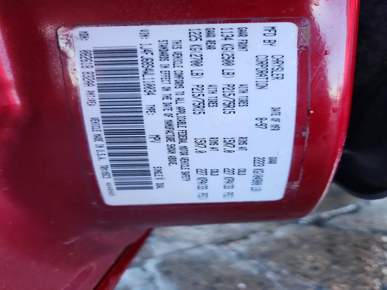 1998 Jeep Cherokee Sport