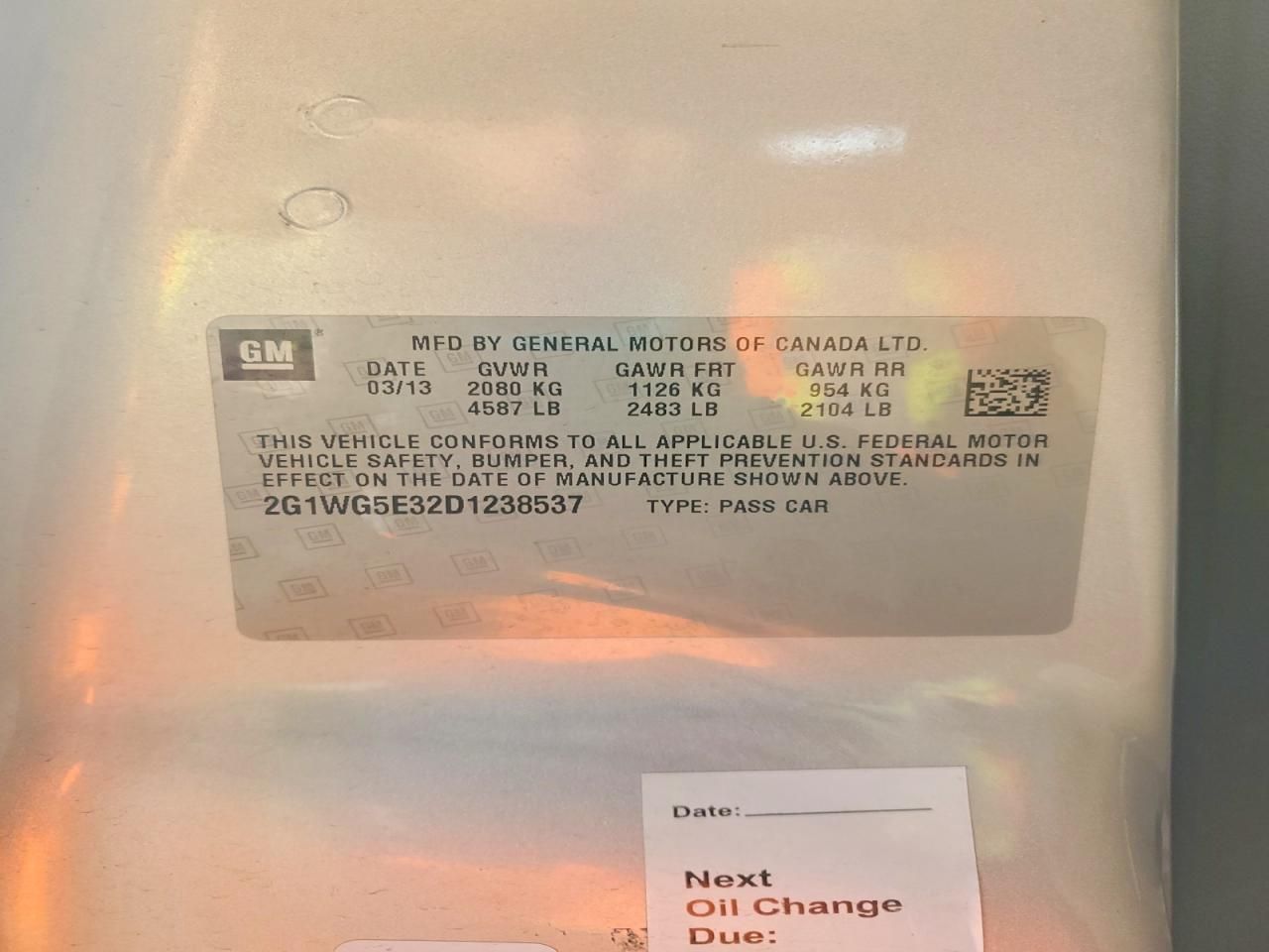 2013 Chevrolet Impala lt