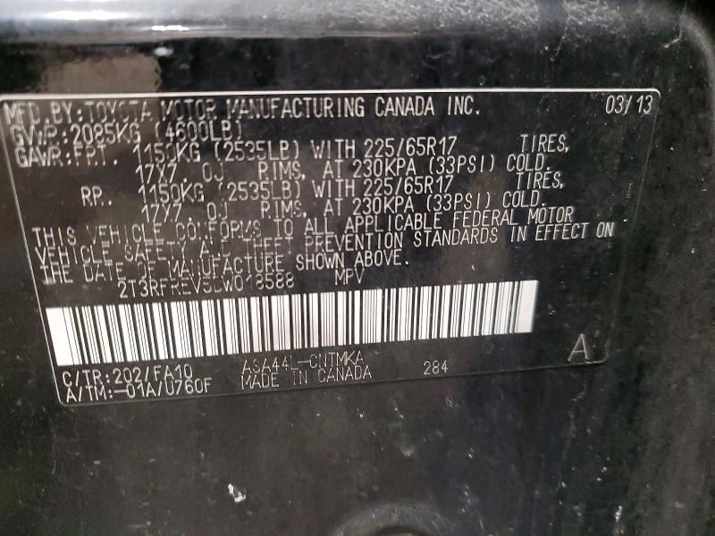 2013 Toyota Rav4 xle