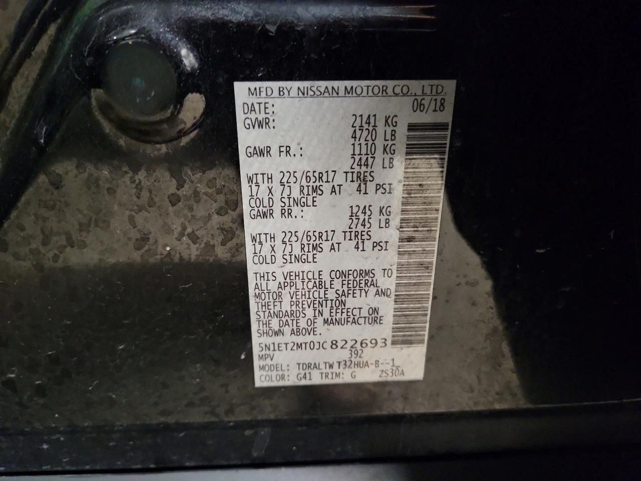 2018 Nissan Rogue Hybrid sv