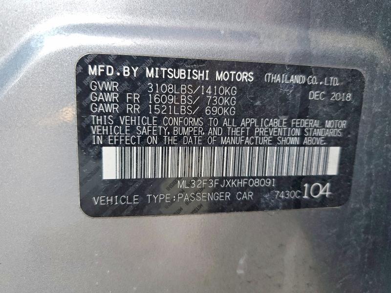 2019 Mitsubishi Mirage G4 es
