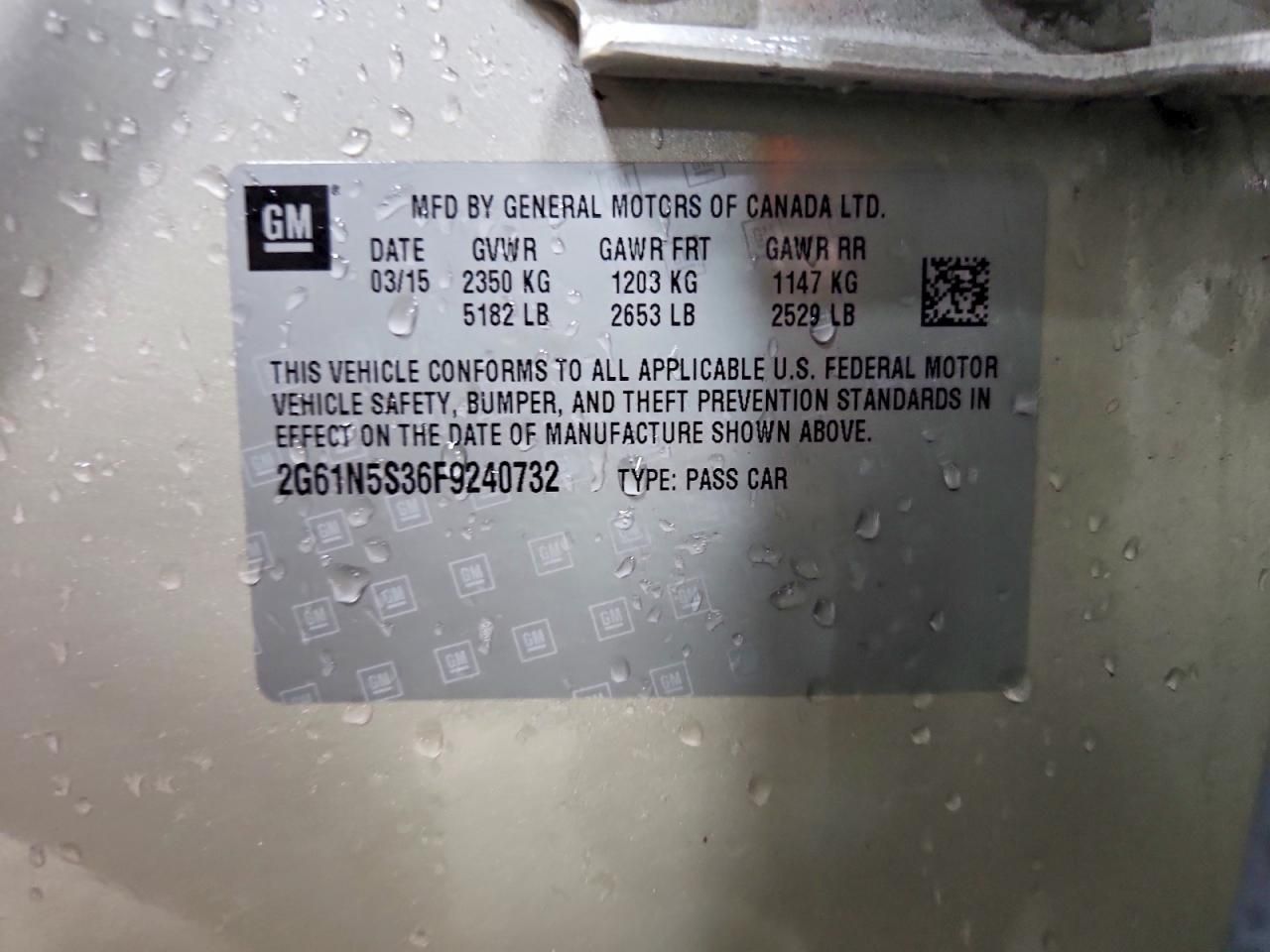 2015 Cadillac Xts Luxury Collection