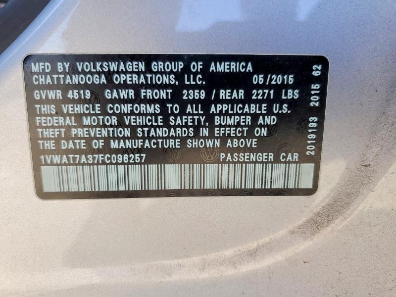 2015 Volkswagen Passat s