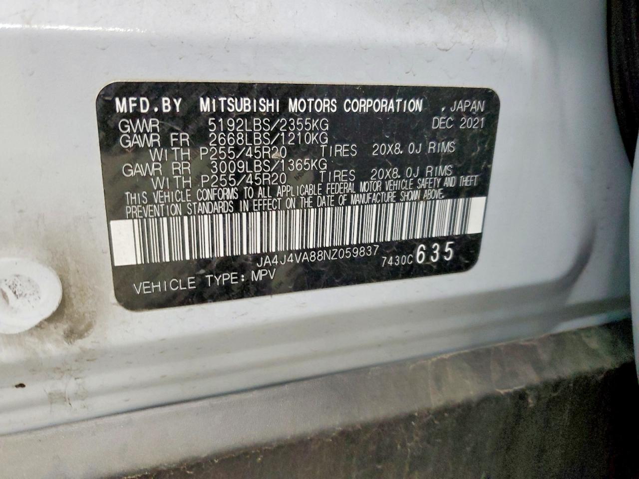 2022 Mitsubishi Outlander sel