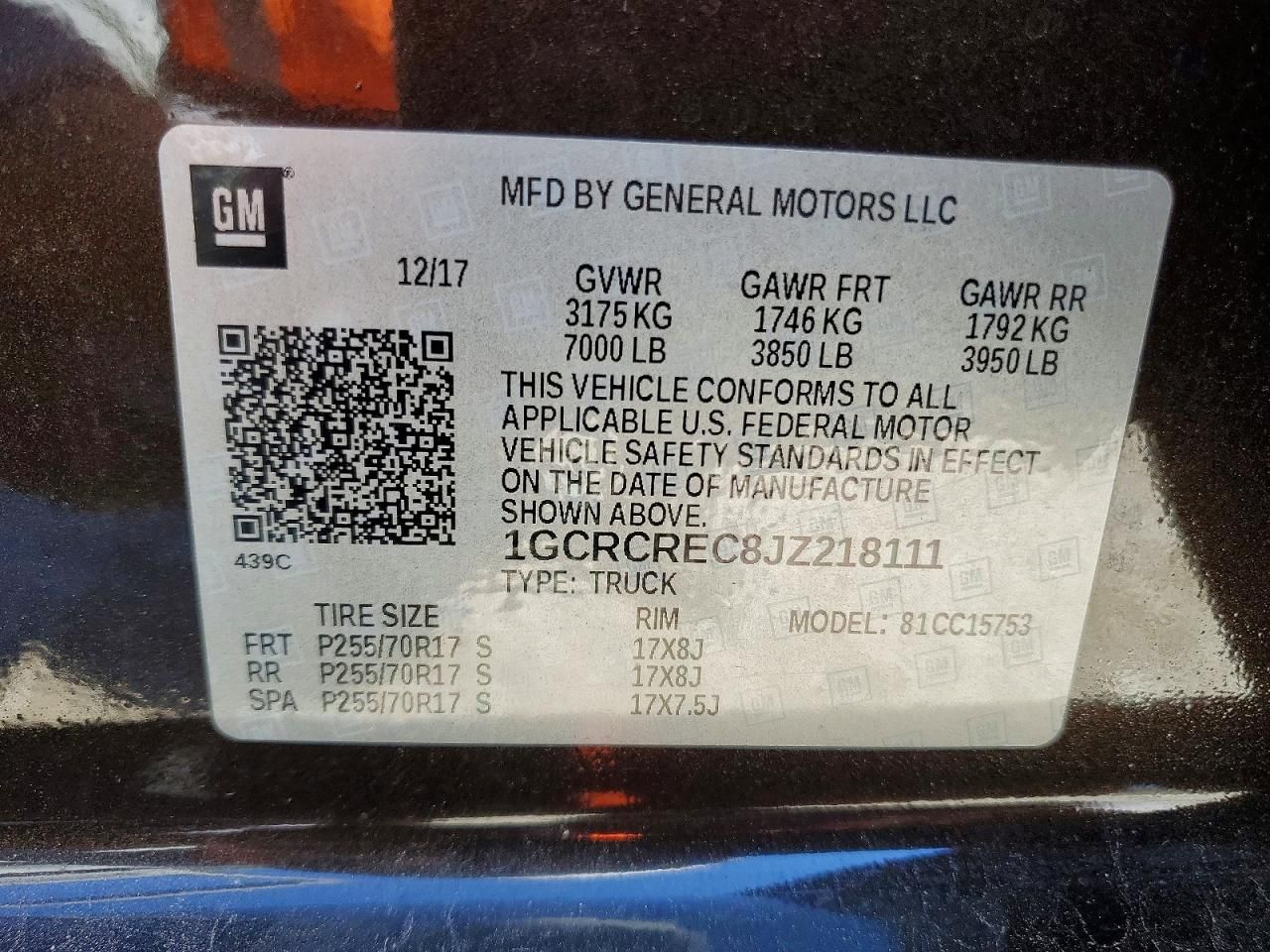 2018 Chevrolet Silverado C1500 lt