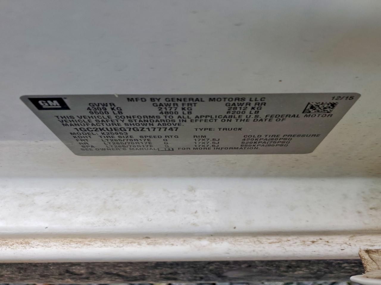 2016 Chevrolet Silverado K2500 Heavy Duty