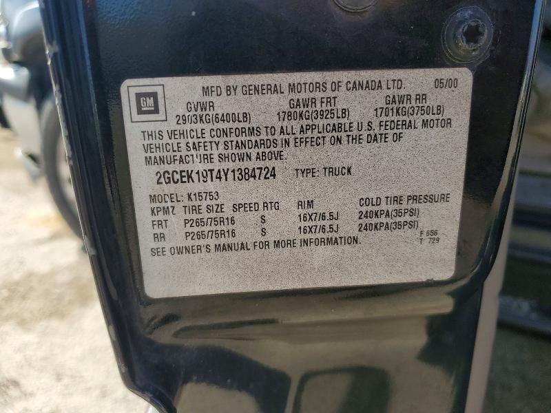 2000 Chevrolet Silverado K1500