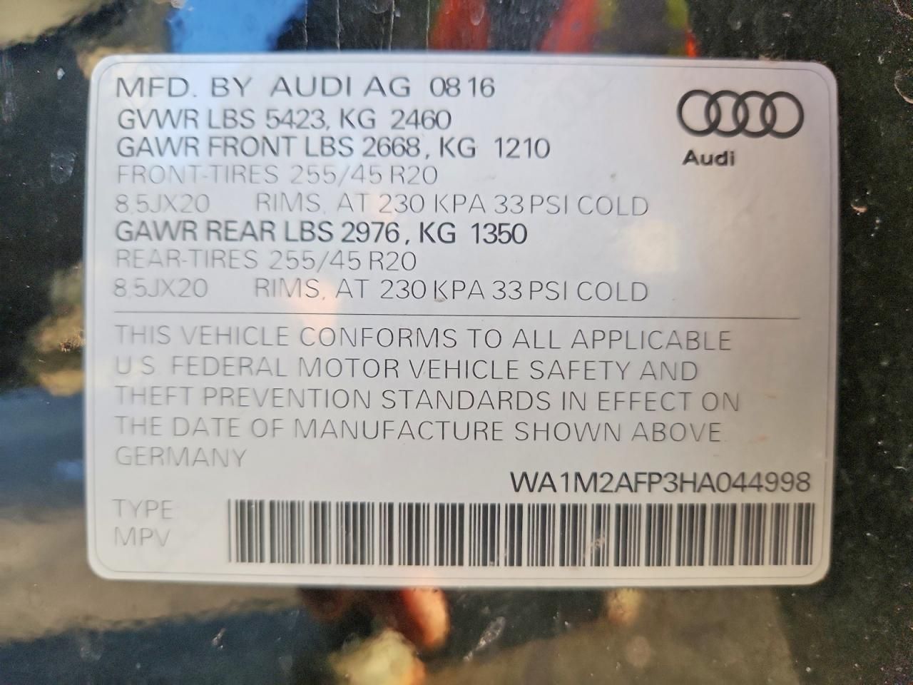 2017 Audi Q5 Premium Plus