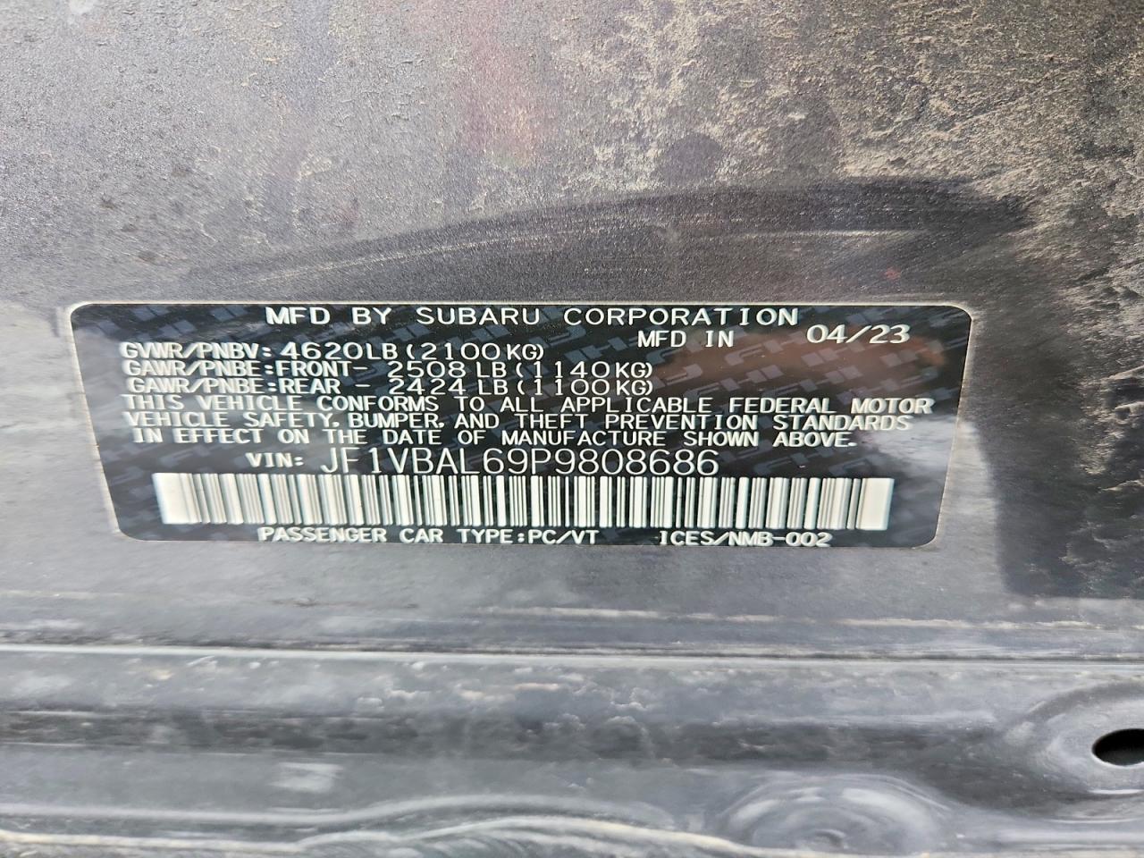 2023 Subaru Wrx Limited