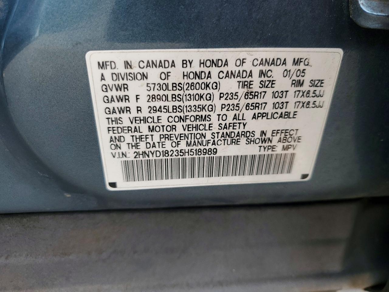 2005 Acura MDX