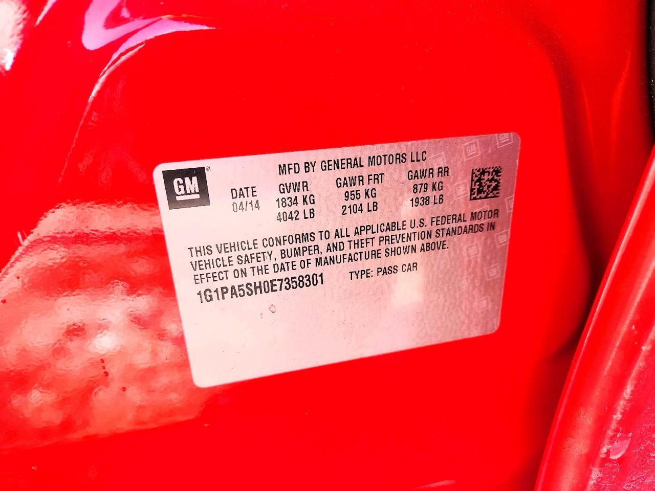 2014 Chevrolet Cruze ls