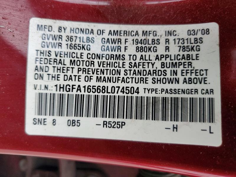 2008 Honda Civic lx
