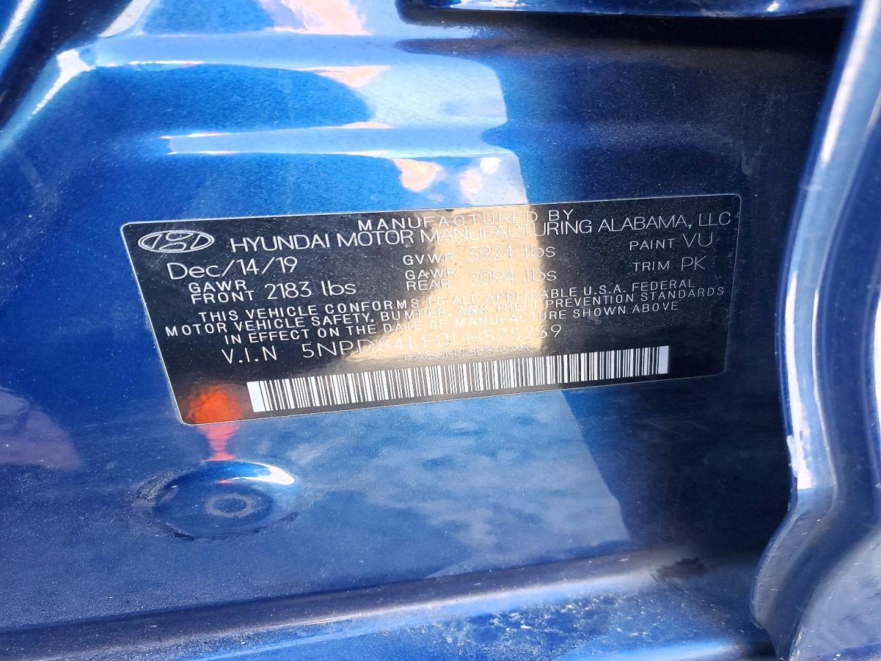 2020 Hyundai Elantra sel