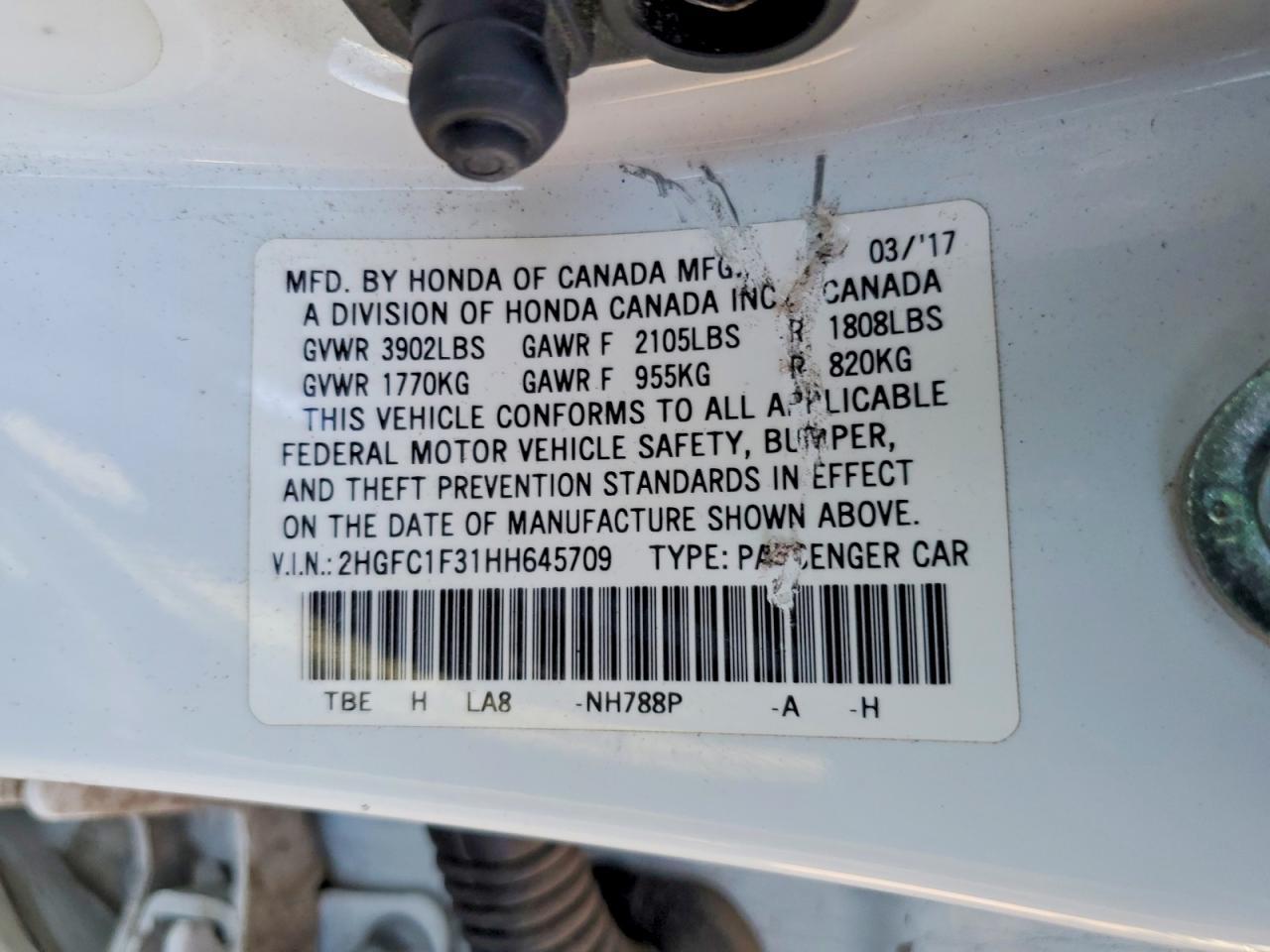 2017 Honda Civic ex