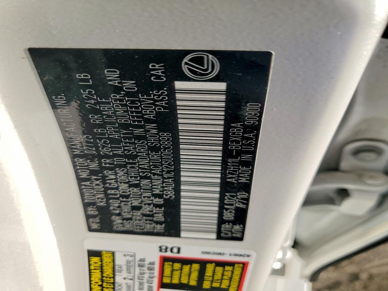 2025 Lexus Es 300h Base