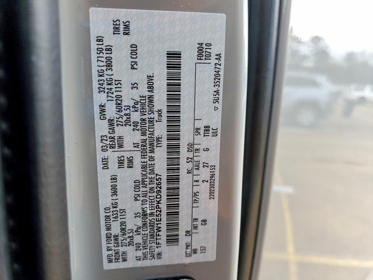 2023 Ford F150 Supercrew