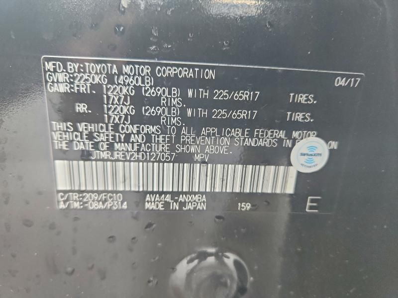 2017 Toyota Rav4 hv le