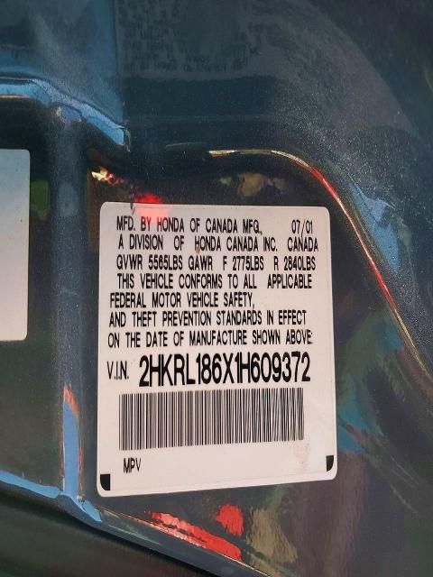 2001 Honda Odyssey ex