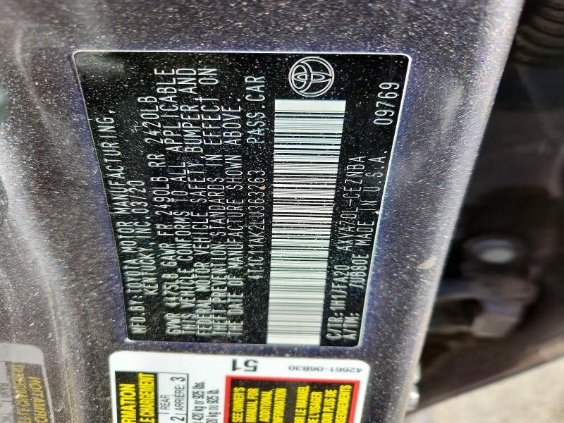 2020 Toyota Camry le