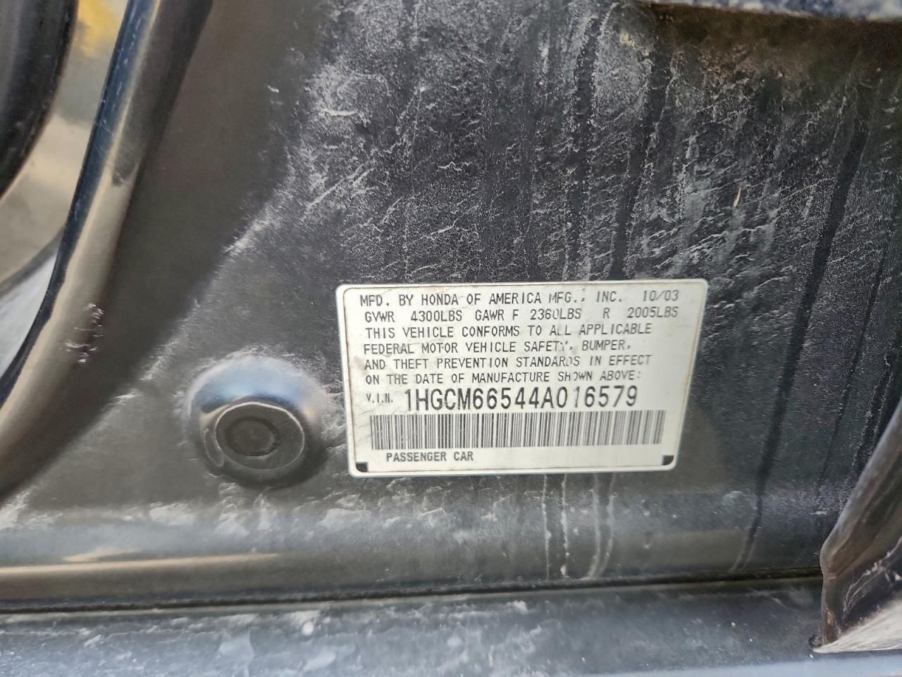 2004 Honda Accord ex