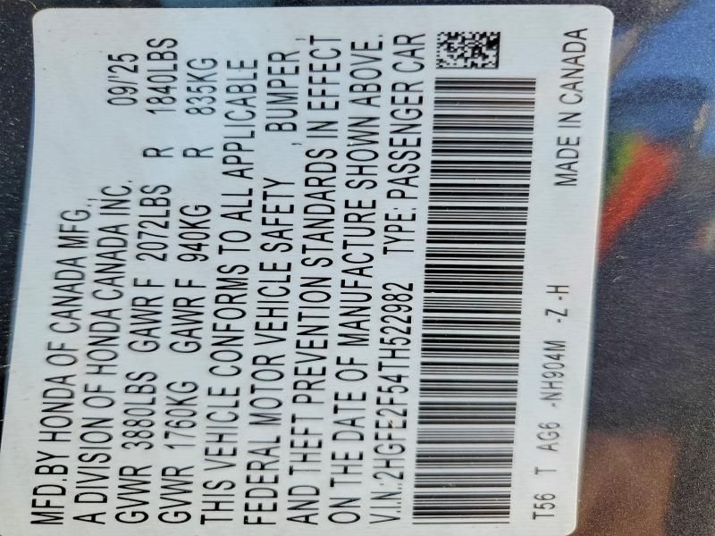 2026 Honda Civic Sport