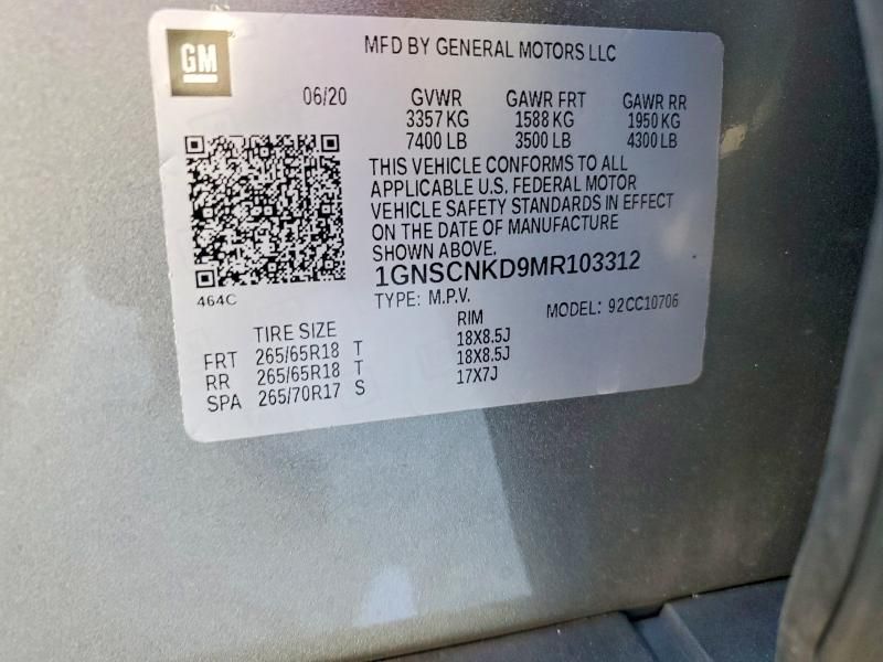 2021 Chevrolet Tahoe C1500 lt